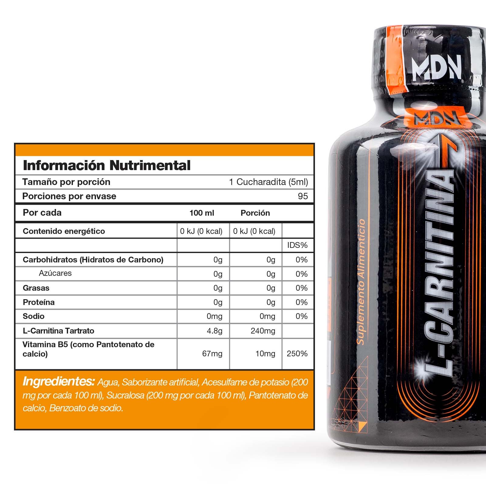 L-Carnitina Líquida MDN Sports