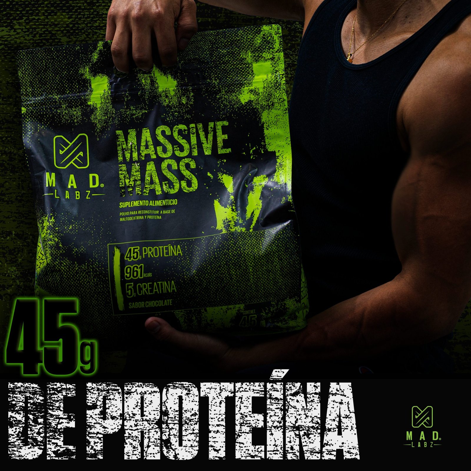 Proteína Ganador de Peso Massive Mass Mad Labz