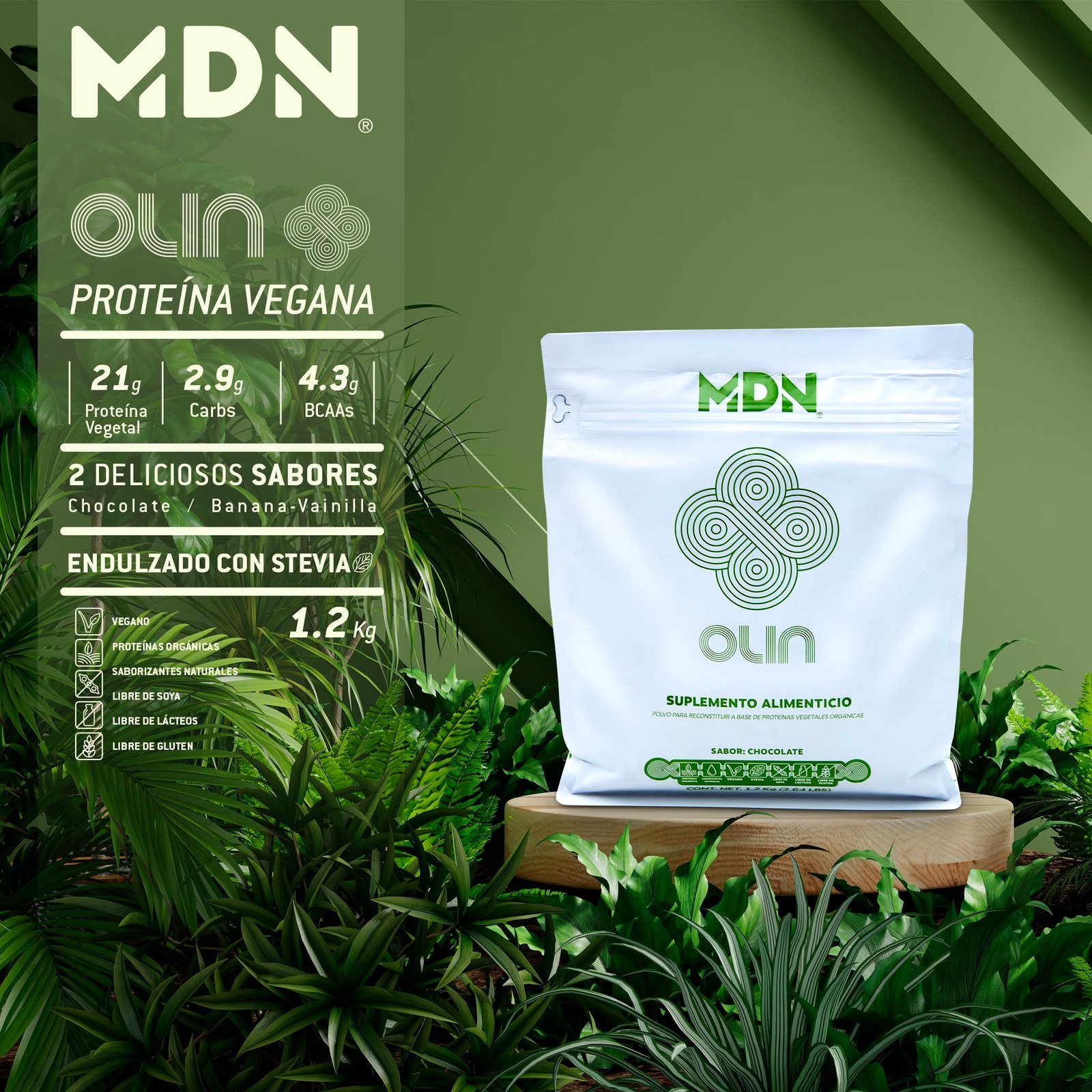 Proteína Vegana Olin MDN Sports