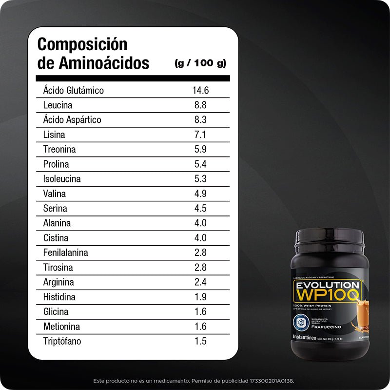 Proteína WP100 800 gramos