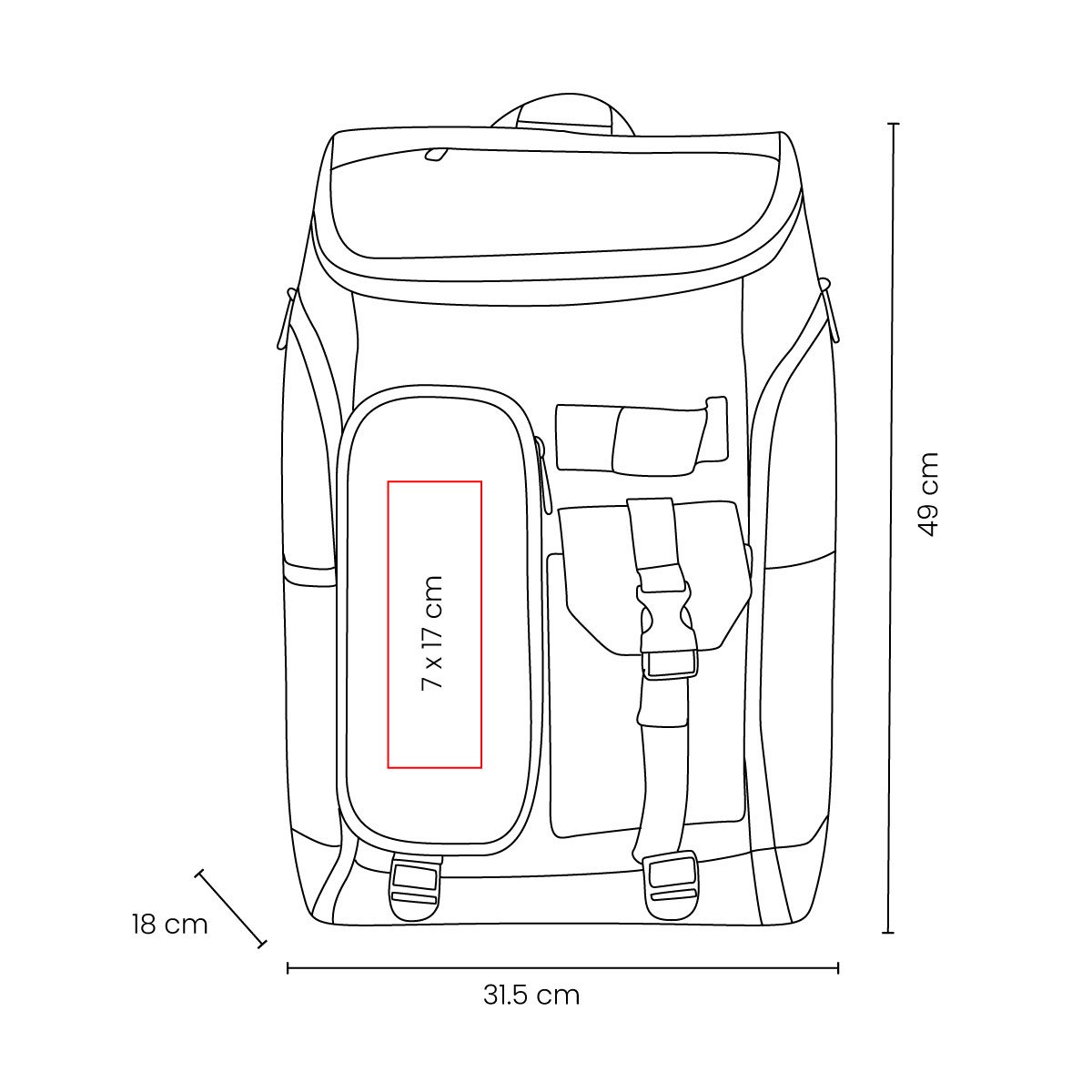 SIN 570 - MOCHILA DABIR - MOCHILAS DEPORTIVAS - Image 2