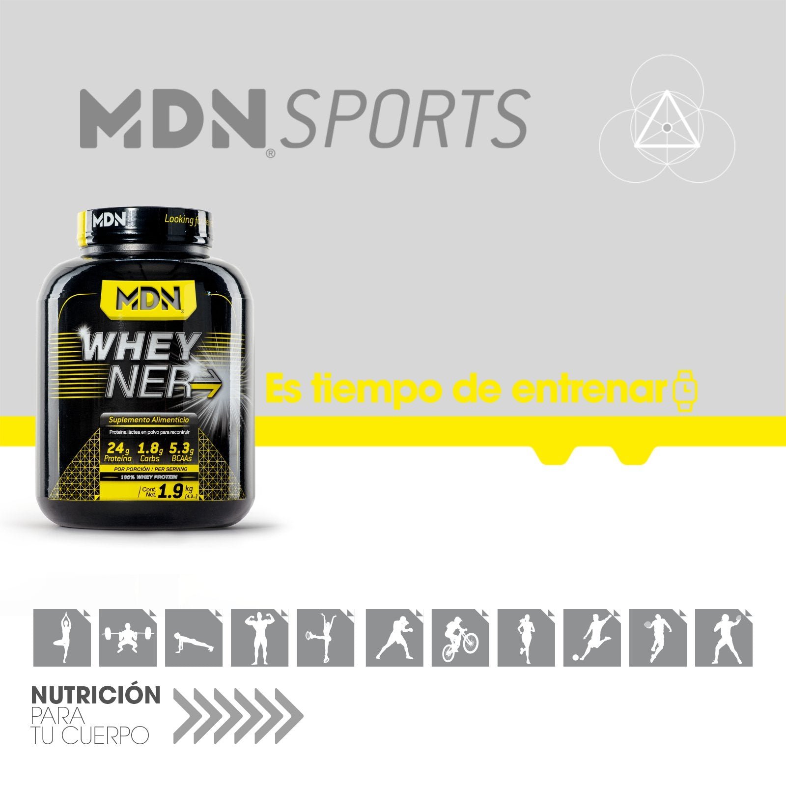 Proteína WheyNer MDN Sports