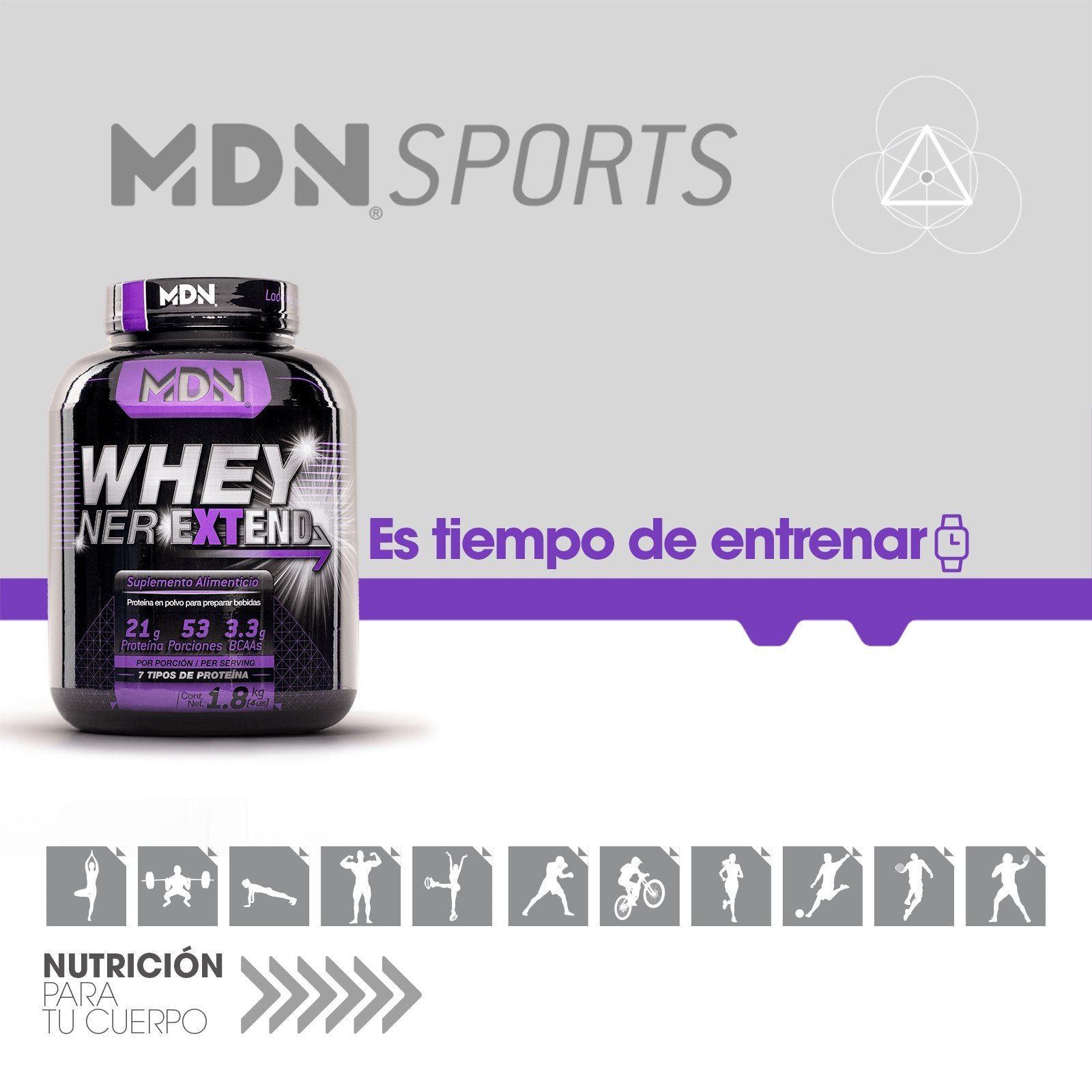 Proteína WheyNer Extend MDN Sports