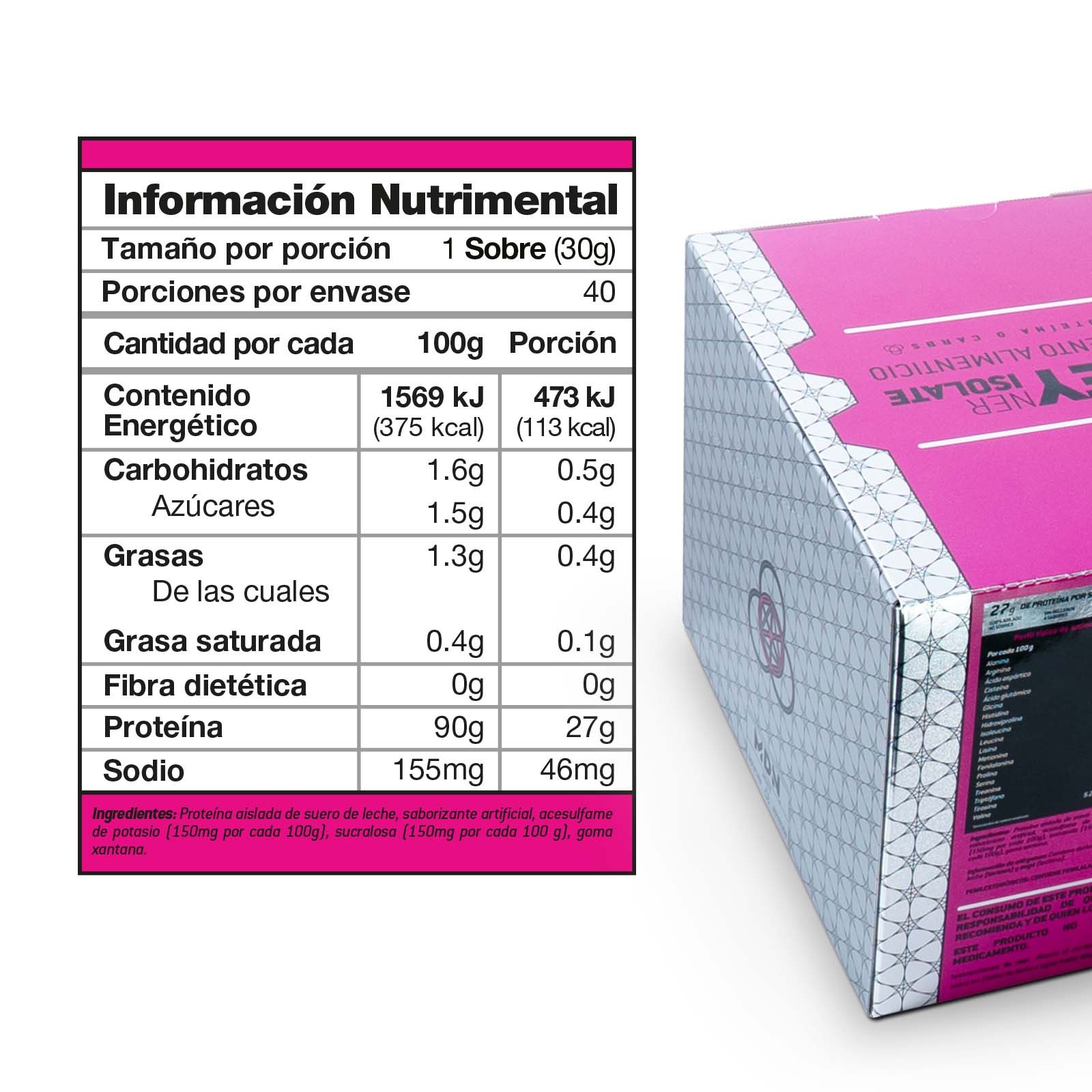 Proteína WheyNer Isolate 40 Pack