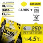 Proteína Ganador de Peso WheyNer MASS MDN Sports